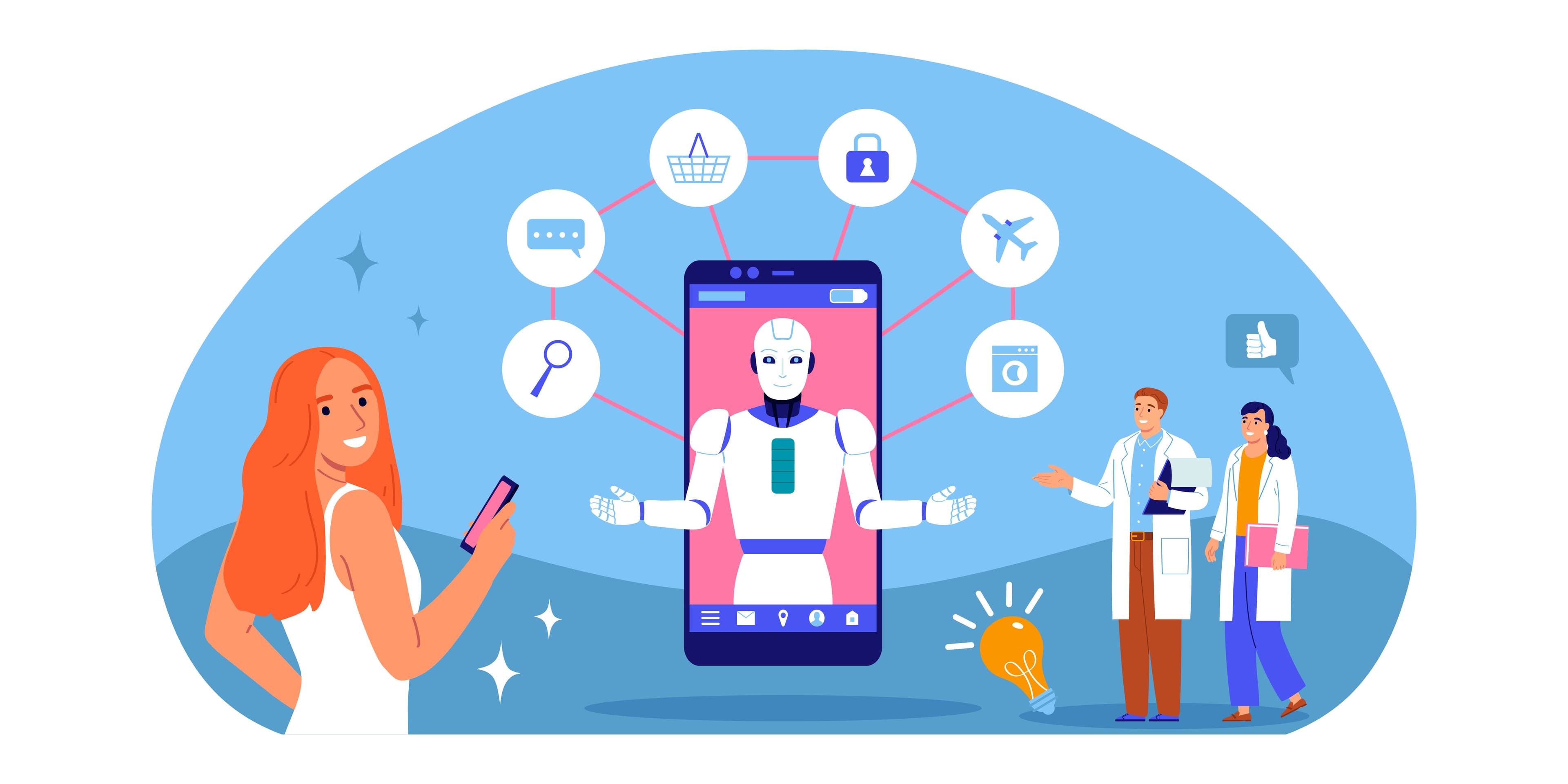 Virtual Health Assistant — product illustration